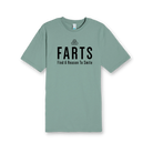 FARTS-Find-A-Reason-To-Smile-t-shirt-sage-black-comfort-fit-unisex--everyday-wear-mental-health-positivity-gratitude-back