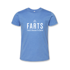 FARTS-youth-columbia-blue-white-t-shirt-front
