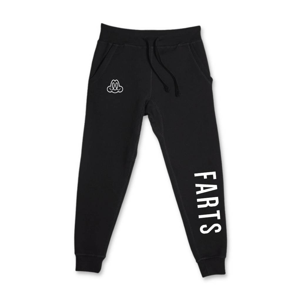 FARTS_joggers_black_and_white-Find_A_Reason_To_Smile