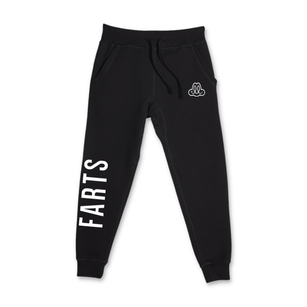 FARTS Joggers - Black - FARTS Apparel - Find A Reason To Smile