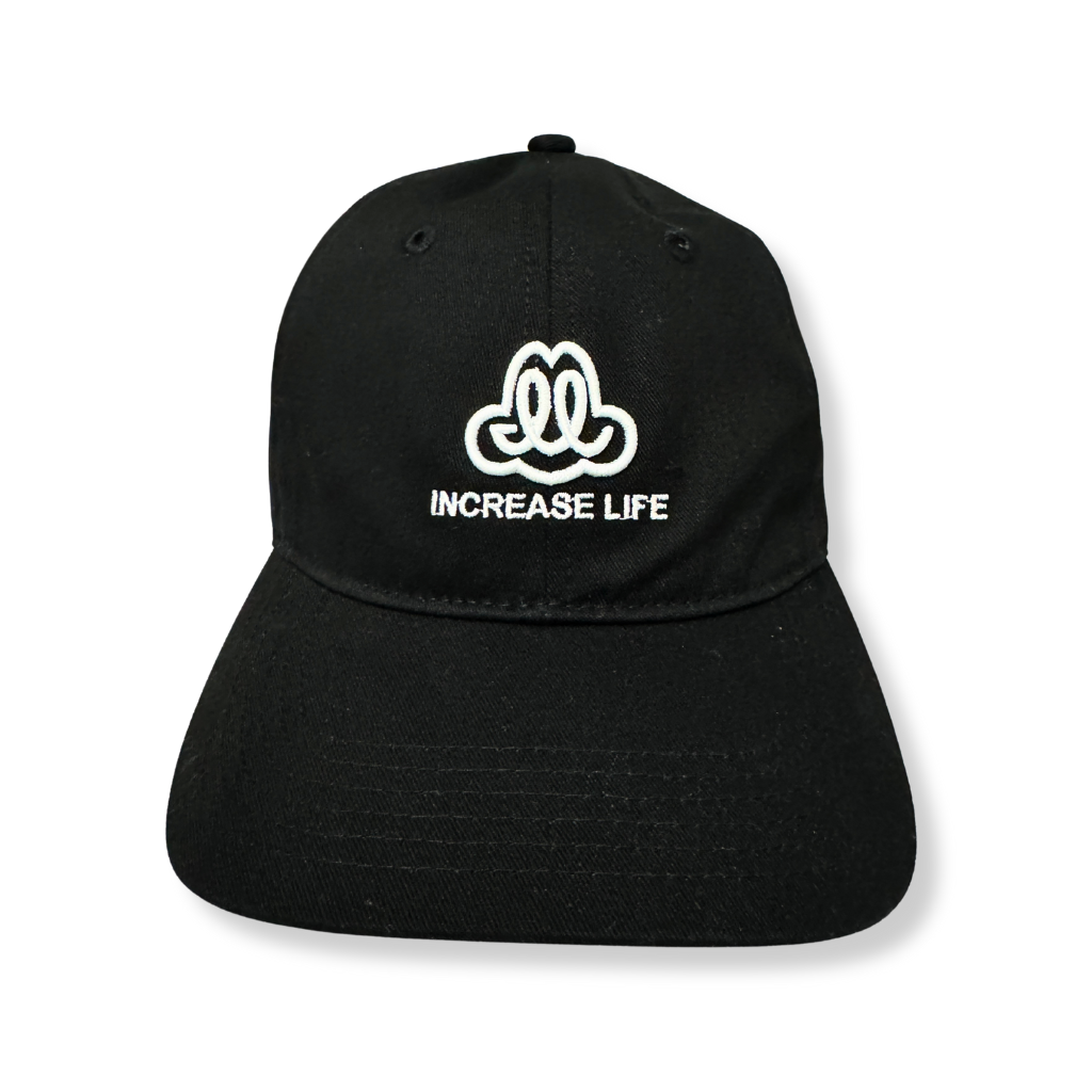 Front view of black FARTS Dad Hat with bold embroidered logo