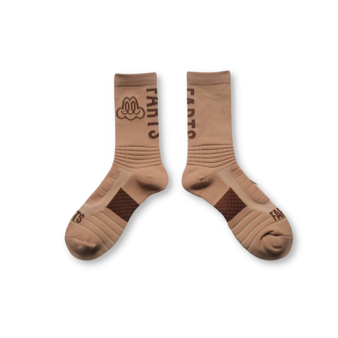 FARTS socks - new 2024 collection - tan and brown