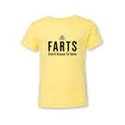 FARTS-Find-A-Reason-To-Smile-toddler-yellow-black-t-shirt-front