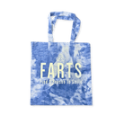 FARTS-canvas-tote-Find-A-Reason-To-Smile-cloud-blue-and-white