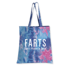 FARTS-canvas-tote-Find-A-Reason-To-Smile-cotton-candy-and-white