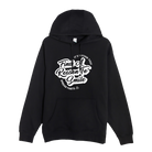 lack hoodie with white scripted “Find A Reason To Smile” design, unisex gratitude hoodie for mental health, comfort, and self-empowerment