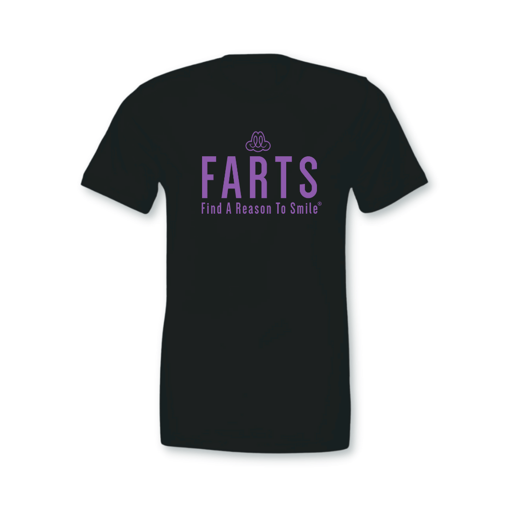 FARTS-signature-t-shirts-mental-health-self-care-black-and-purple