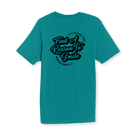 FARTS-t-shirt-Find-A-Reason-To-Smile-gratitude-motivational-graphic-tee-its-within-you-teal-black-back