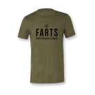 FARTS-t-shirt-Find-A-Reason-To-Smile-military-green-and-black-front-gratitude-attitude-apparel-mental-health-awareness