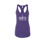 FARTS-tank-top-womens-racerback-Find-A-Reason-To-Smile-purple-and-white-motivational-gym-tank-top-front