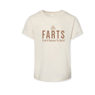 FARTS-todder-shirt-FARTS-Find-A-Reason-To-Smile-graphic-tee-for-infants-natural-and-brown