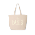 FARTS-zipper-tote-Find-A-Reason-To-Smile-natural-and-beige