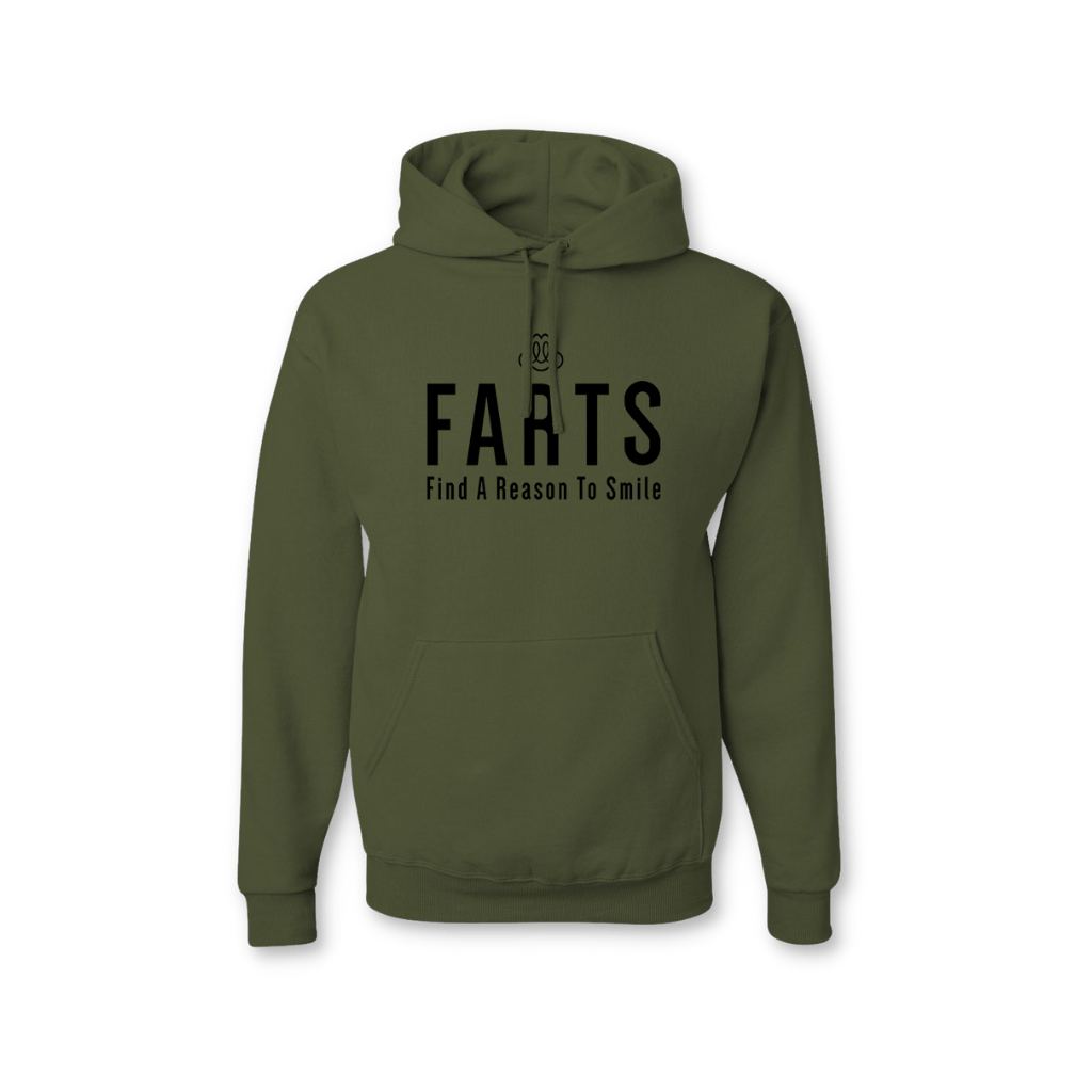 FARTS Hoodie - Military Green - FARTS Apparel - Find A Reason To Smile