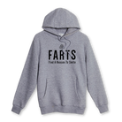 Grey FARTS joggers with black print, lightweight and breathable fabric designed for mental clarity and comfort