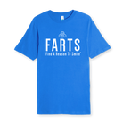 Royal blue t-shirt with bold white message promoting mental health awareness and resilience