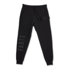 Black FARTS sweatpants with tonal black message, soft unisex sweatpants designed for quiet confidence and everyday healing