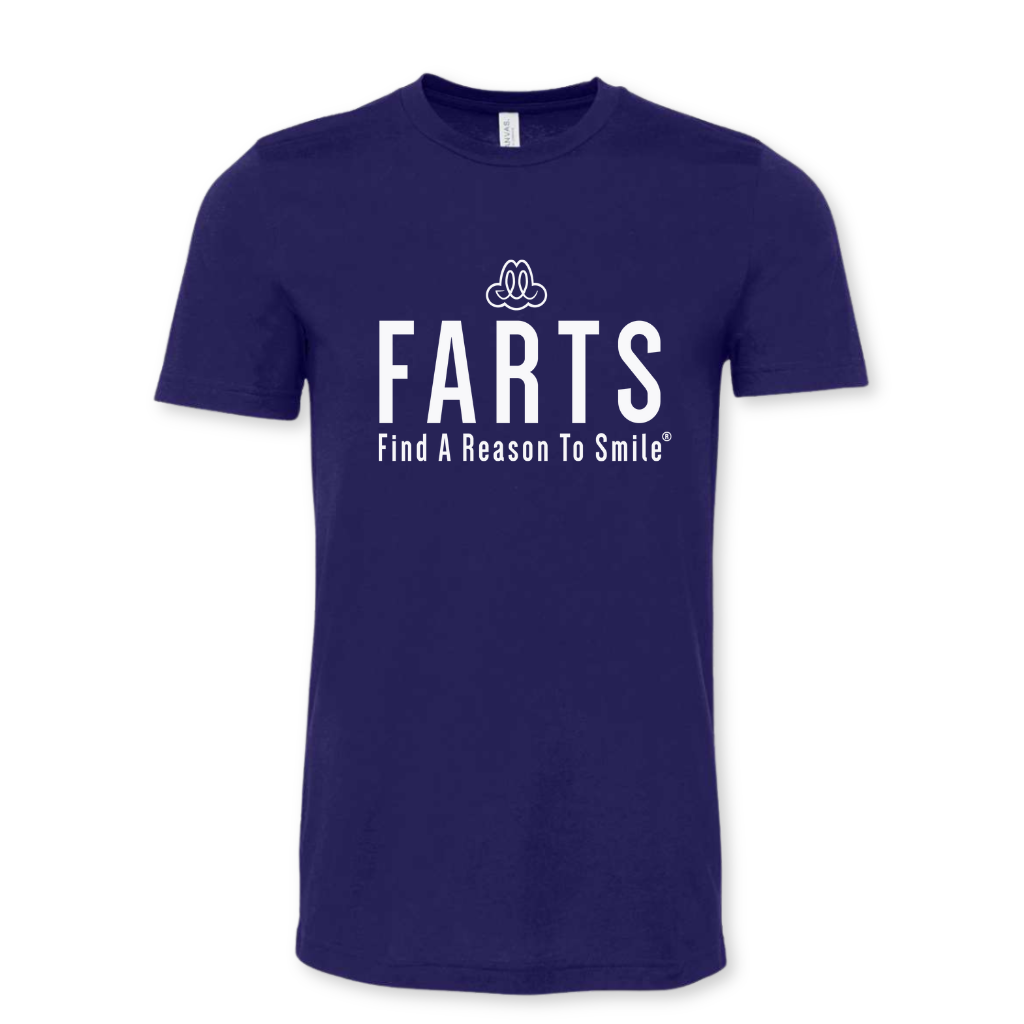 Navy Blue Find A Reason To Smile Shirt – Mental Health Gratitude Tee