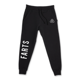 Black FARTS joggers with white lettering, soft unisex sweatpants designed for bold simplicity and Black FARTS joggers with white lettering, soft unisex sweatpants designed for bold simplicity and everyday motivation
motivation