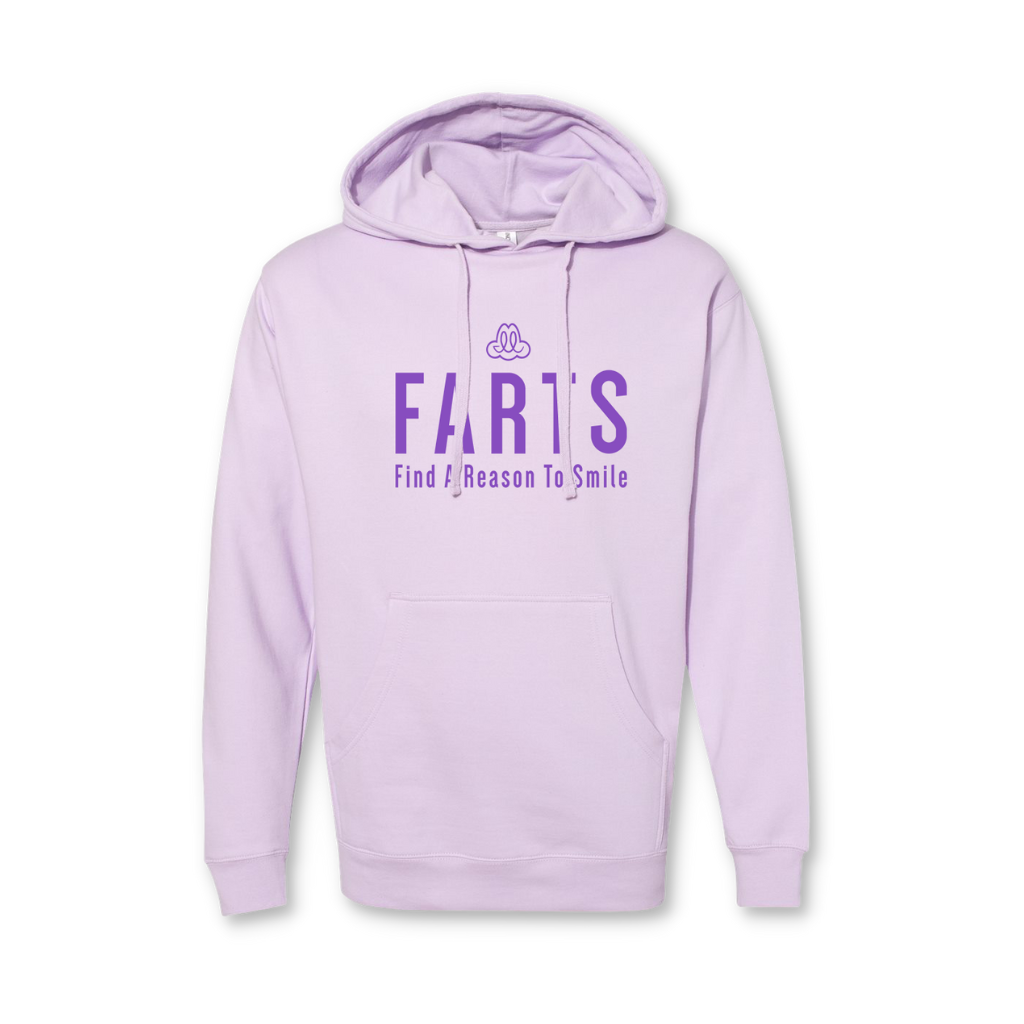 FARTS Hoodie - Lilac & Lavender - FARTS Apparel - Find A Reason To Smile
