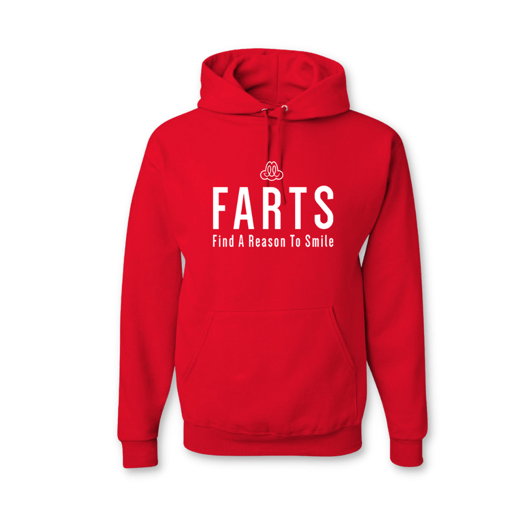 FARTS Hoodie - Red - FARTS Apparel - Find A Reason To Smile