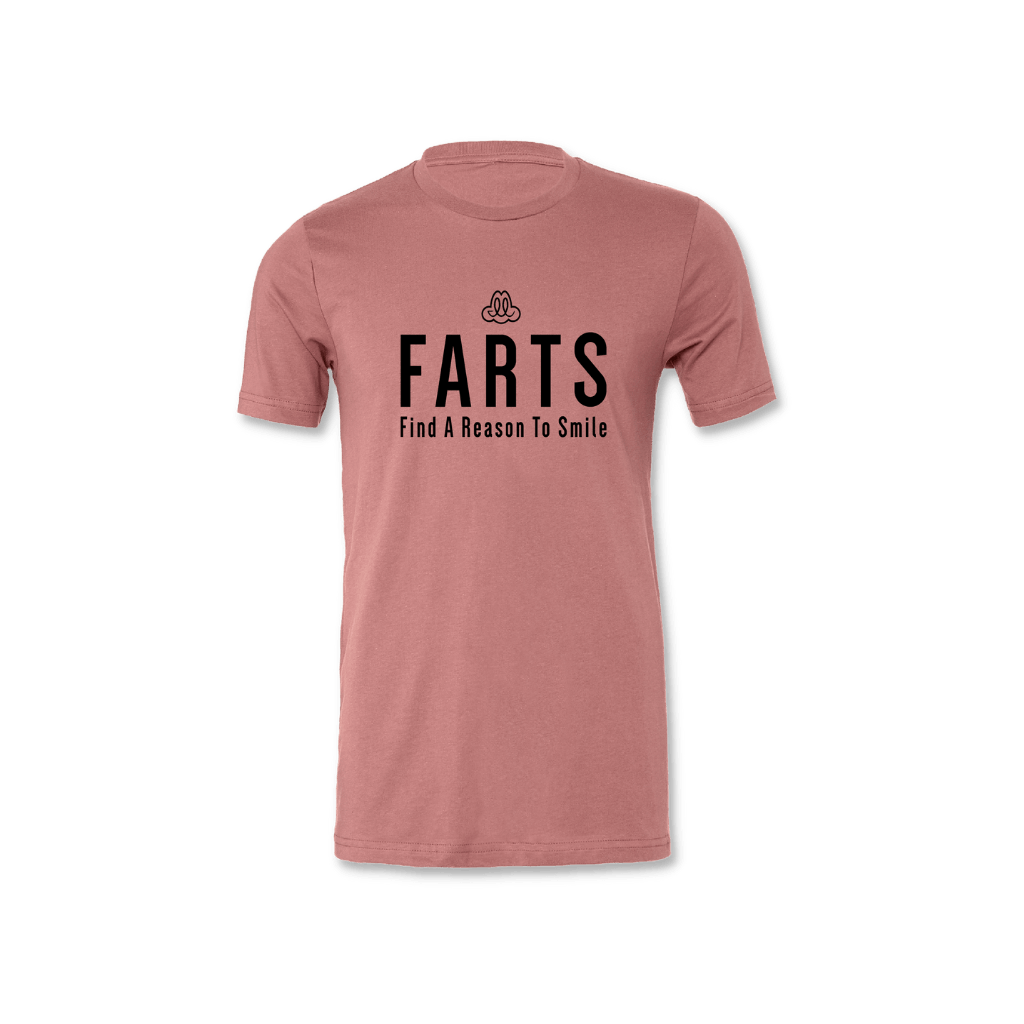 FARTS T-shirt - Unisex Mauve - FARTS Apparel - Find A Reason To Smile